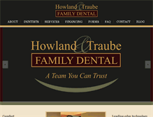 Tablet Screenshot of howlandfamilydental.com